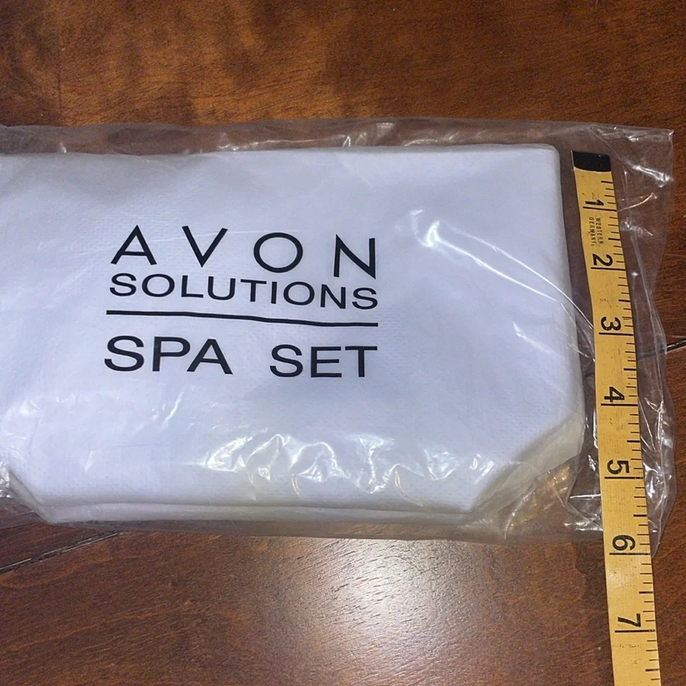 Avon Spa Collections Makeup Bag with Headband and Sponge 2003 NIP Sealed